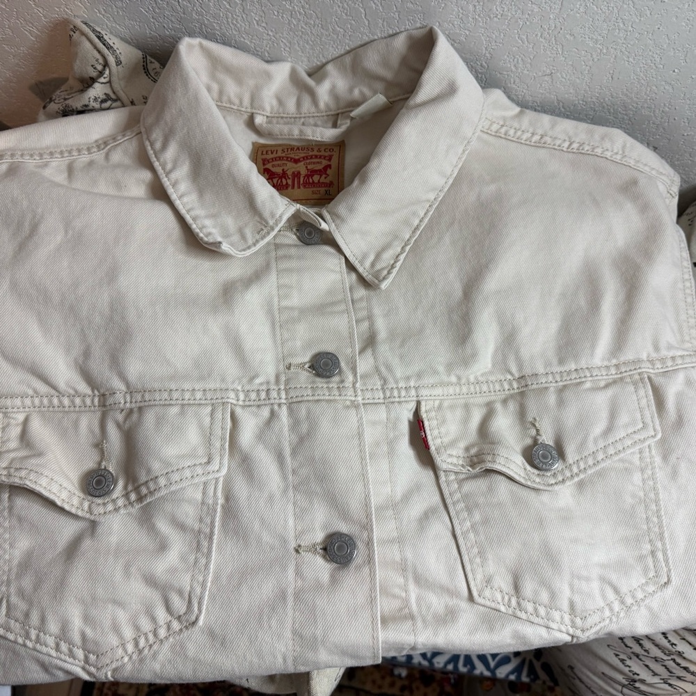 Levi's Cream Denim Jacket